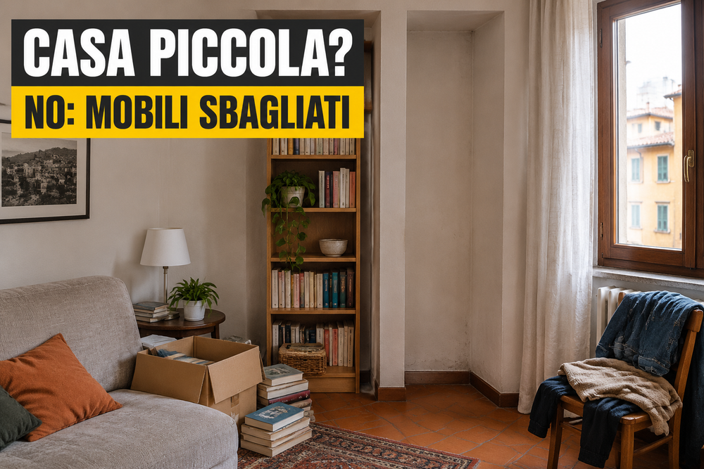 Casa piccola? No: mobili sbagliati