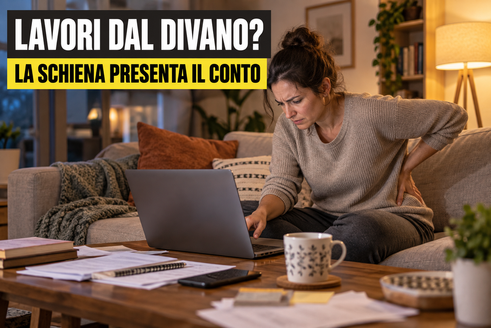 Lavori dal divano? La schiena presenta il conto