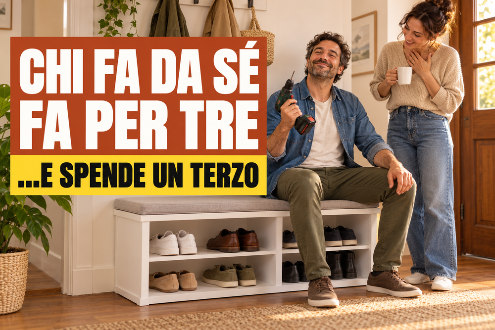 Chi fa da sé fa per tre e spende un terzo: la panca scarpiera montata da te