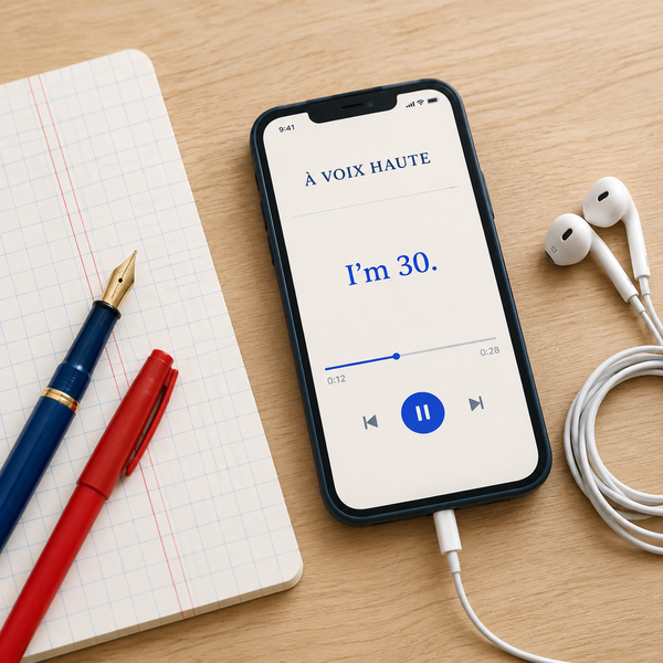 La phrase en audio